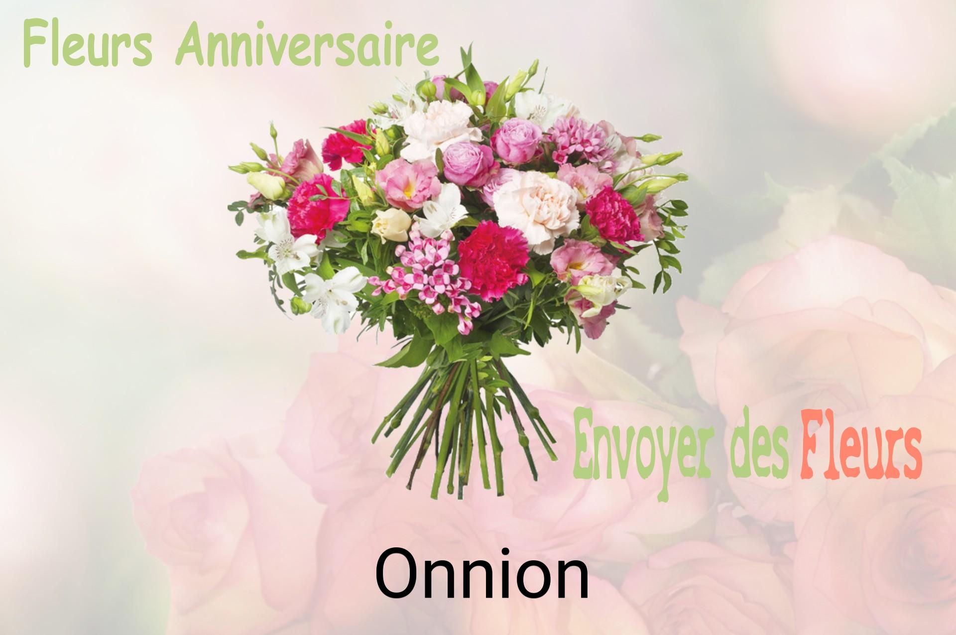 Bouquet de fleurs d’anniversaire livré à Onnion