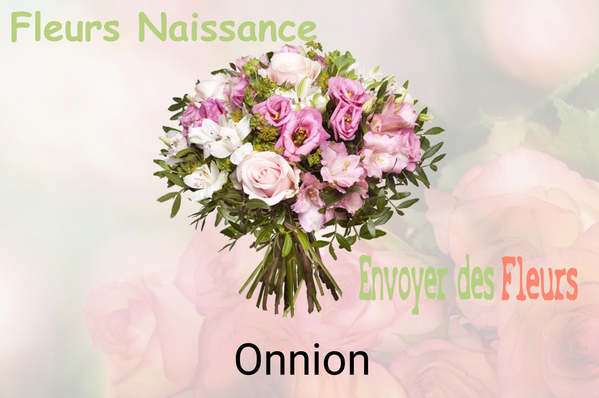 Bouquet de fleurs de naissance livré à Onnion
